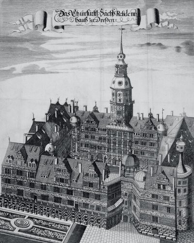 Il Palazzo Elettorale a Dresda da Georg Jakob Schneider
